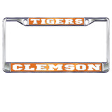 Clemson Tigers Plate Frame (MIRROR DOMED CLE PLATE FRAME (14144))