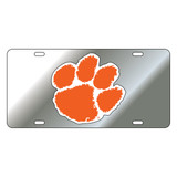 Clemson Tigers Tag (Mirror Acrylic with Reflective Logo Decal (14003))