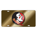 Florida State Seminoles Tag (LASER GOLD SEMINOLE HEAD (17106))