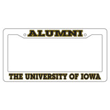 Iowa Plate_Frame (WHT PLATE FRAME UNIV OF IA ALU (12506))