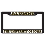 Iowa Plate_Frame (BLK PLATE FRAME UNIV OF IA ALU (12505))