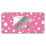 Kansas State TAG (LASER PINK POLKA DOT POWER CAT (21234))