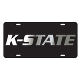 Kansas State TAG (LASER BLACK SILVER K-STATE (21057))