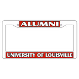 Louisville Plate Frame (WHT PLATE FRAME LOUIS ALUMNI (36532))