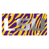 LSU TAG (LASER PUR/YEL ZEBRA LSU TAG (37394))