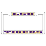 LSU Plate Frame (WHT PLATE FRAME LSU TIGERS (37017))