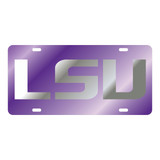 LSU TAG (LASER PUR/SIL NEW LSU LOGO TAG (37141))