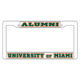 Miami Plate_Frame (WHT PLATE FRAME MIAMI ALUMNI (23523))