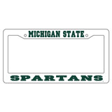 Michigan State Plate Frame (WHT PLATE FRAME MI ST SPARTANS (16508))