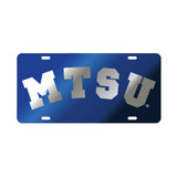 Middle Tennessee TAG (LASER BLU/SIL MTSU PLATE (20508))