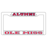 Mississippi Plate Frame (WHT PLATE FRAME MISS ALUMNI (24021))