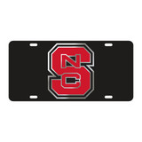 North Carolina State TAG (LASER BLACK/RED BLOCK NCS (26126))