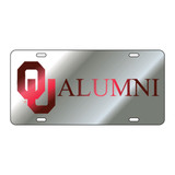 Oklahoma TAG (LASER SIL/RED OU ALUMNI (17536))