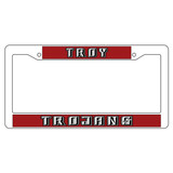 Troy Plate Frame (WHT PLATE FRAME TROY TROJANS (44519))