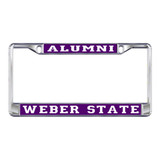 Weber State Plate_Frame (DOMED WSU ALUMNI METAL FR (46407))
