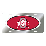 Ohio State University Tags (Mirror Acrylic With Red Domed Logo (48071))