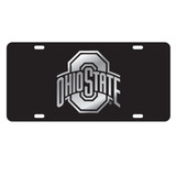 Ohio State University Tags (Black Acrylic with Mirror acrylic Logo (48070))
