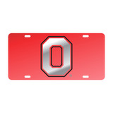 Ohio State University Tags (Red Mirror With Mirror/Black Logo (48147))