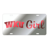 Western Kentucky TAG (LASER SIL/RED WKU GIRL TAG (41607))