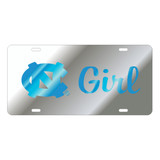 North Carolina TAG (LASER SIL/BLU NC GIRL TAG (30242))