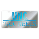 North Carolina TAG (LASER SIL/BLU UNC TAR HEELS (30046))