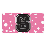 North Carolina State TAG (LASER PINK POLKA DOT NCS TAG (26244))