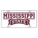 Mississippi State TAG (WHT/REF MISS STATE TAG (25012))