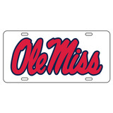 Mississippi Tag (WHT/REF RED OLE MISS TAG (24010))
