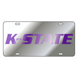 Kansas State TAG (LASER SILVER PURPLE K-STATE (21059))