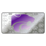 Kansas State TAG (LASER CAT SATIN SYMBOL BACK TA (21103))