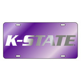 Kansas State TAG (LASER PURPLE SILVER K-STATE (21061))