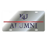 Kansas Tag (LASER SIL/BLU KU ALUMNI (19082))