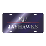 Kansas Tag (LASER BLUE MIRROR KU JAYHAWKS (19053))
