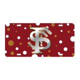 Florida State Seminoles Tag (LASER POLKA DOT FS TAG (17263))