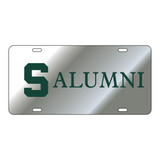 Michigan State Tag (LASER SIL/GRN S ALUMNI TAG (16596))