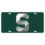 Michigan State Tag (LASER GRN/SIL S TAG (16538))