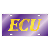 East Carolina Pirates Tag (LASER PUR/YEL ECU (16015))