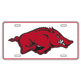 Arkansas Razorbacks TAG (WHT/RED HOG METAL TAG (11232))