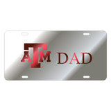 Texas A&M University Tags (Mirror Acrylic with Red Mirror Acrylic Logo (10288))