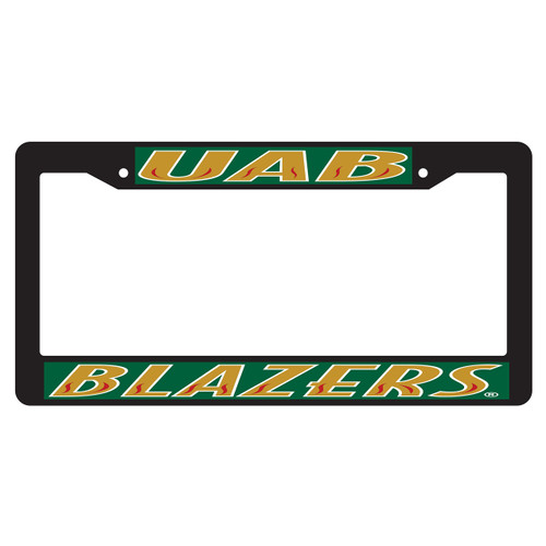 Alabama Birmingham Blazers Plate Frame (BLK PLATE FRAME UAB BLAZERS (27523))