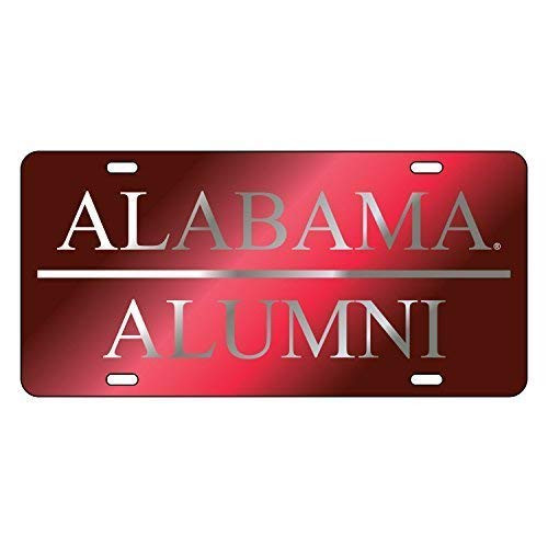 Alabama Crimson Tide Tag (LASER CRIM/SIL ALABAMA ALUMNI)