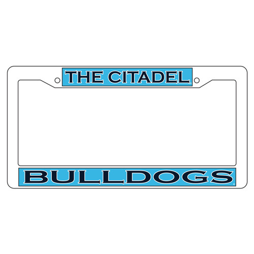 Citadel Bulldogs Plate Frame (WHT PLATE FRAME CITADEL BULLDO (31532))