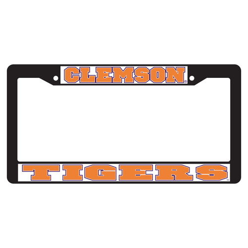 Clemson Tigers Plate Frame (BLACK PLATE FRAME CLE TIGERS (14088))