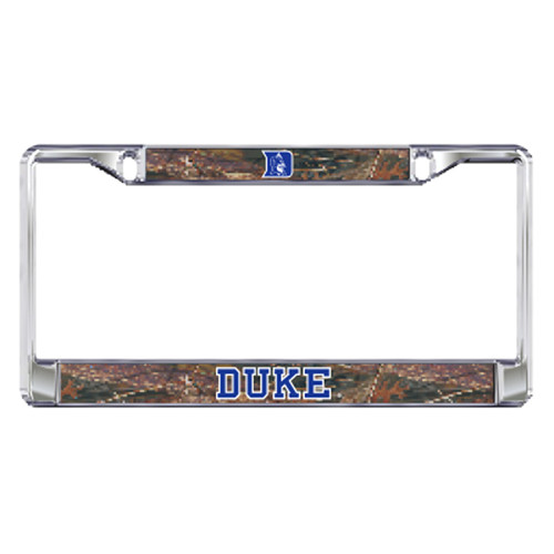 Duke Blue Devils Plate_Frame (DOMED CAMO DUKE PLATE FRAME (15140))