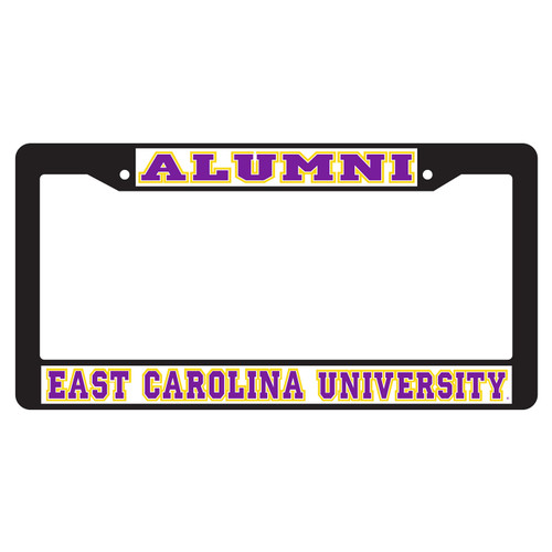 East Carolina Pirates Plate Frame (BLK PLATE FRAME ECU ALUMNI (16018))