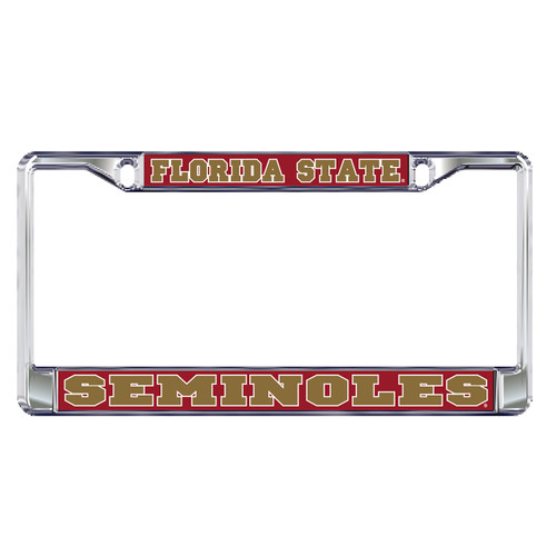 Florida State Seminoles Plate Frame (DOMED FSU METAL PLATE FRAME (17122))