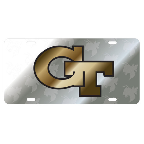 Georgia Tech Tag (LASER GT SATIN SYMBOL BACK TAG (18066))