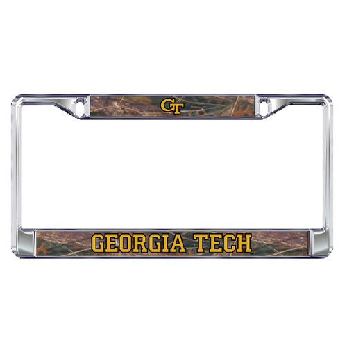 Georgia Tech Plate Frame (DOMED CAMO GT PLATE FRAME (18085))