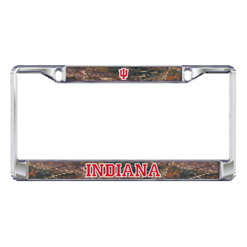 Indiana Plate_Frame (DOMED CAMO IN PLATE FRAME (15571))