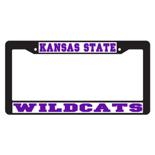 Kansas State Plate_Frame (BLACK PLATE FRAME KSU WILDCATS (21077))